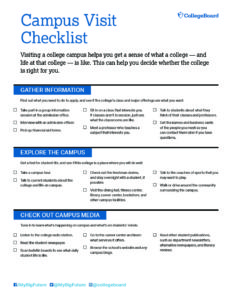 college visit checklist pdf